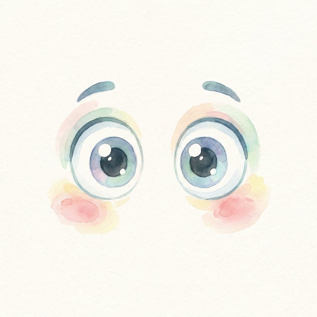 eyes flashcard illustration