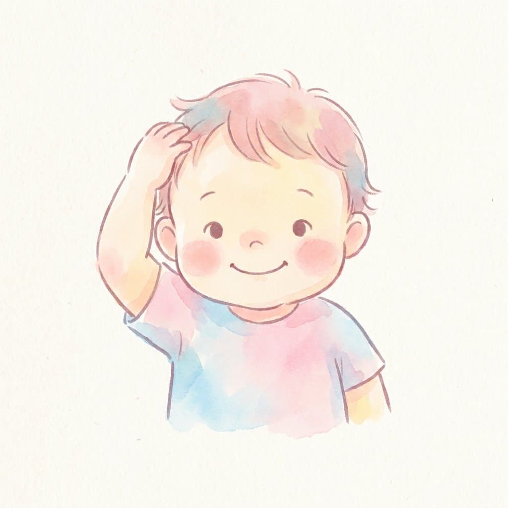head flashcard illustration