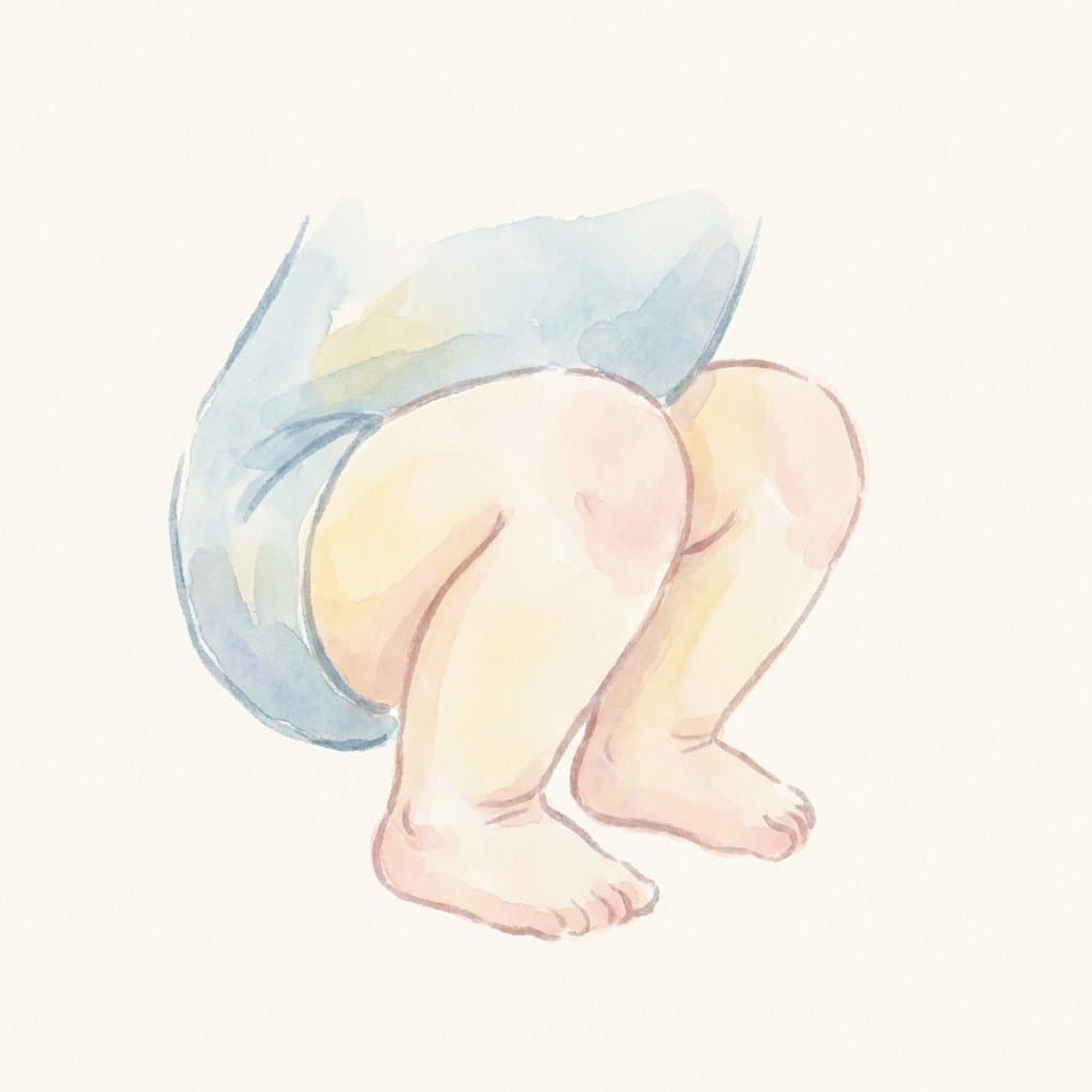 knees flashcard illustration
