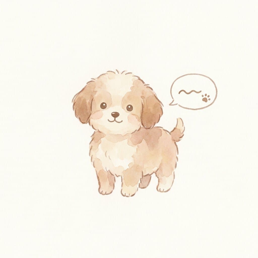 dog flashcard illustration