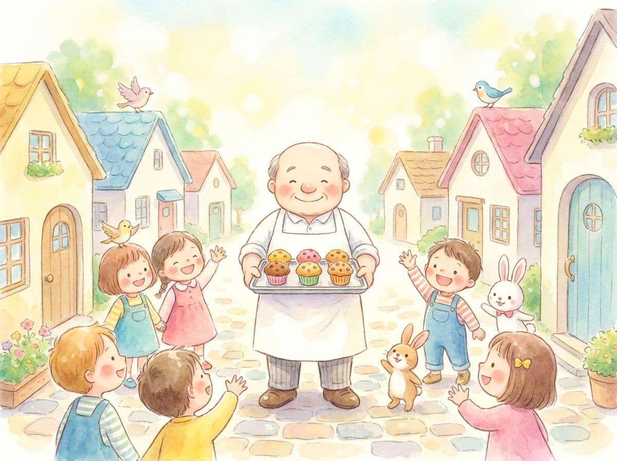 The Muffin Man printable flashcards cover