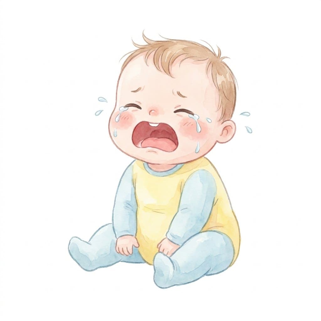 baby flashcard illustration