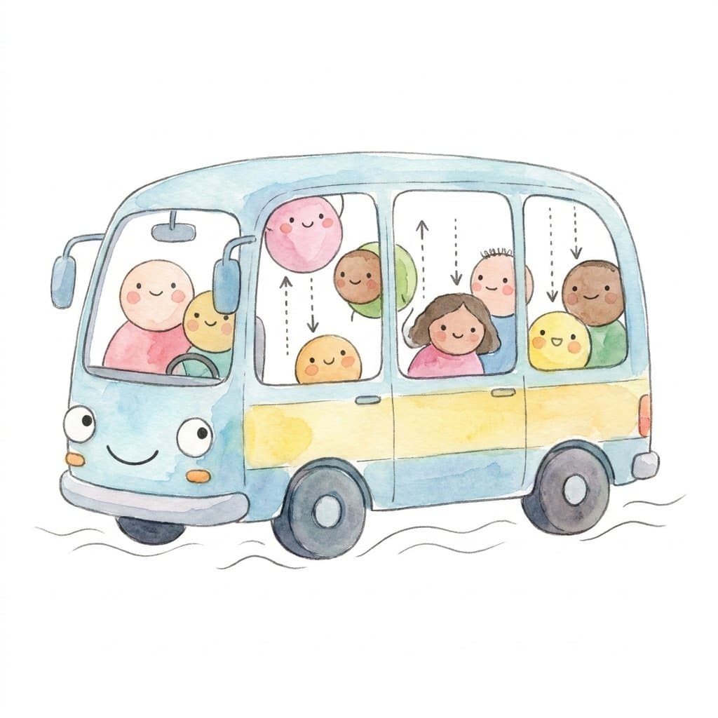 people flashcard illustration