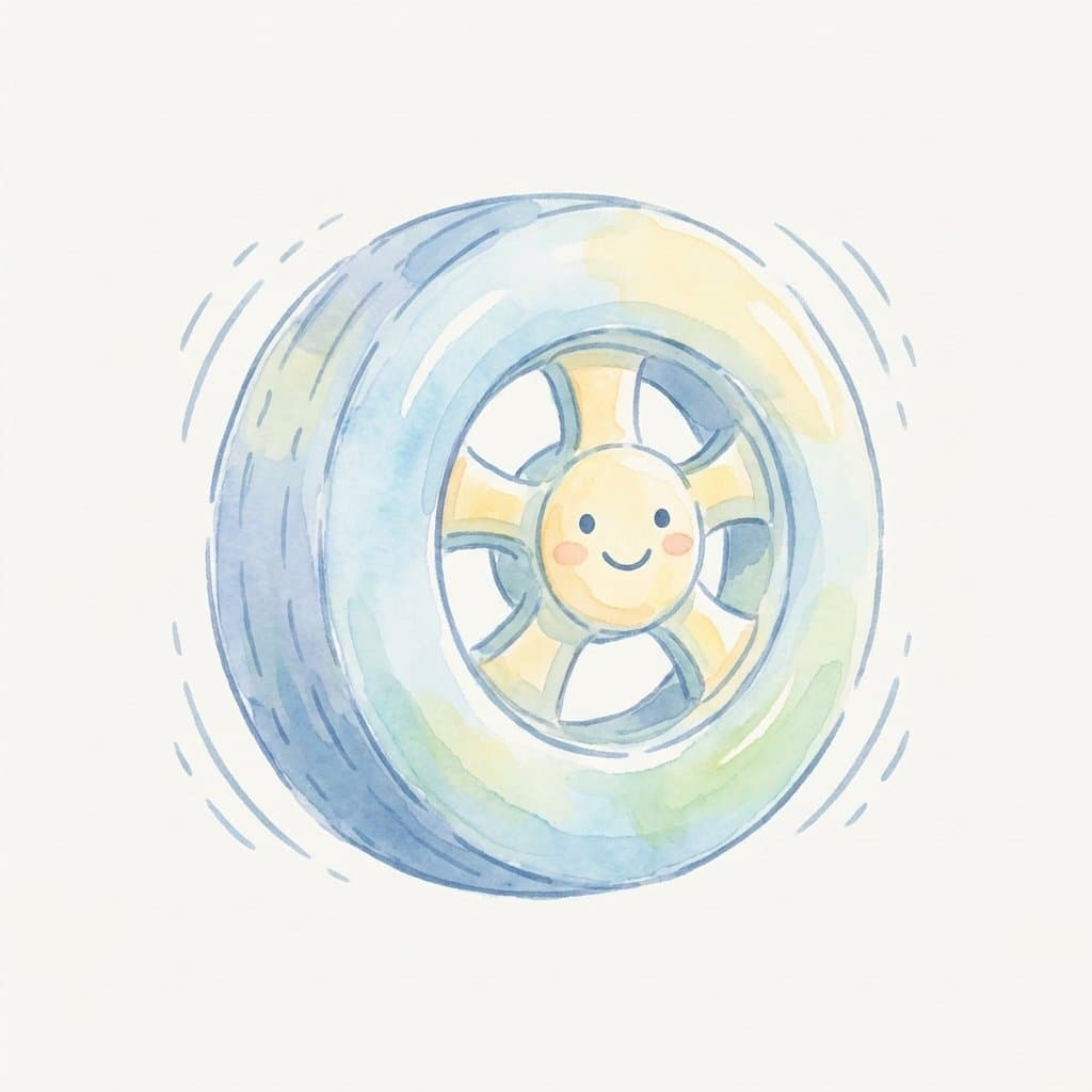 wheel flashcard illustration